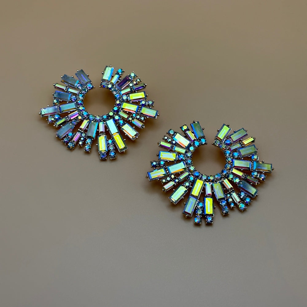Blu Crystal Earrings
